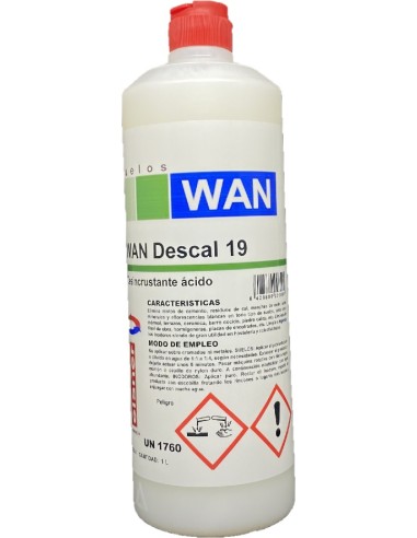 WAN 19 DESCAL Desincrustante Acido Botella 1L.