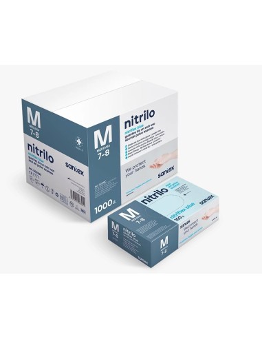 Caja 100 Guantes Nitrilo S/Polvo T/L