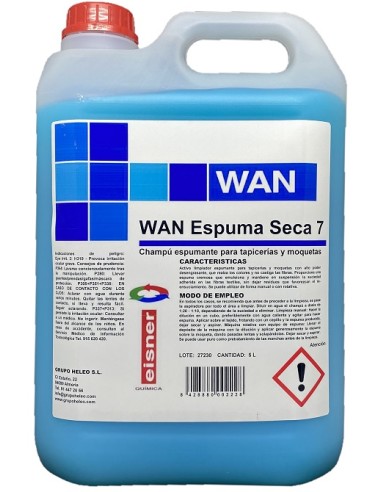 WAN 7 Espuma Seca Limpiamoquetas...