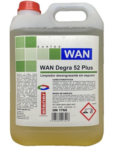 WAN 52 Degra Plus Desengrasante Sin Espuma Garr 5L
