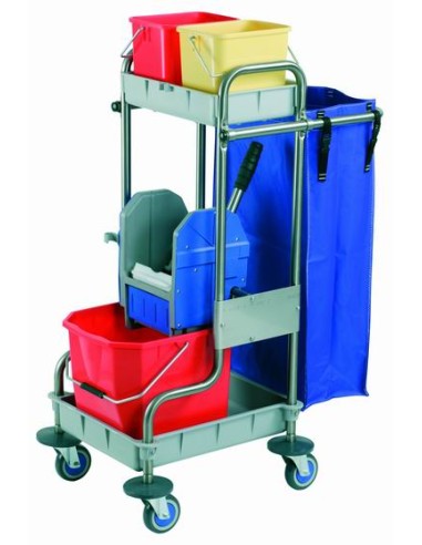 Carro Limpieza Mod.570 Inox Equipado