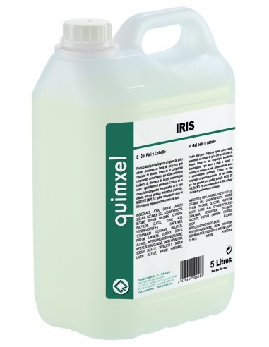 IRIS GEL BLANCO Gel Cuerpo y Cabello 5L.