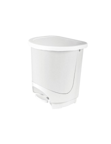 PAPELERA BLANCA WC PLASTICO 10L. TAPA...